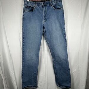 Wrangler Jeans Mens 36x36 Blue 20X Relaxed Fit Competition Stretch Denim